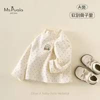 【Ms.Puala】婴幼儿女宝宝秋冬柔软糯棉质加绒打底衫-MD447