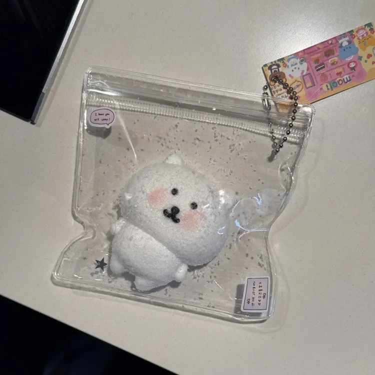 【西瓜】自嘲熊捏捏乐手作硅胶捏捏慢回弹玩具解压奶油泥感玩具包挂