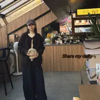 【NO退NO换】欧货羊羔绒保暖针织宽松显瘦慵懒气质毛衣上衣m110712