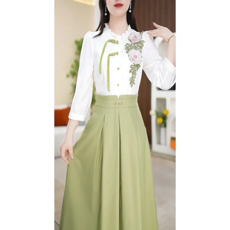 【连衣裙】时尚减龄收腰显瘦中长款连衣裙M-4XL