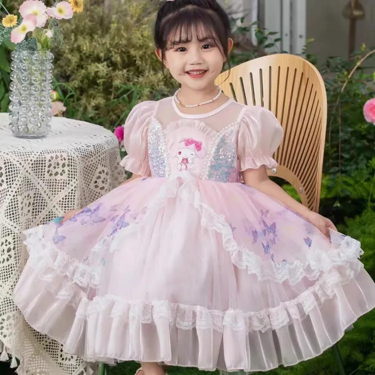 女童库洛米连衣裙夏季2025洋气新款儿童纱裙洛丽塔裙子公主25