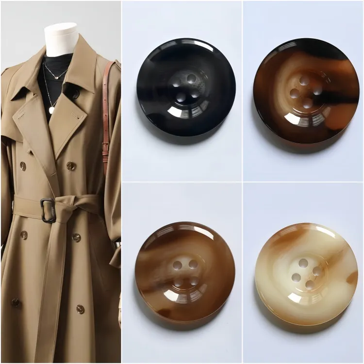 高档树脂纽风衣西装扣大衣毛衣开衫羊绒衫扣子睡衣针织衫手缝扣
