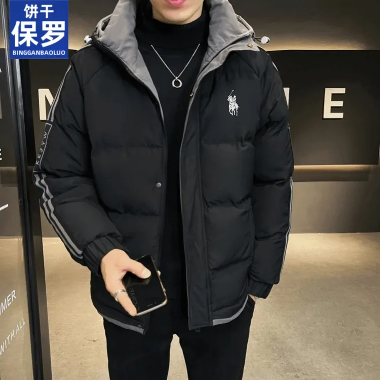 饼干保罗运动棉衣冬季新款休闲时尚保暖棉袄连帽保暖防风男女棉服