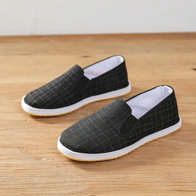 夏季男士千层底软底低帮时尚休闲透气舒适百搭春夏休闲工作鞋布鞋