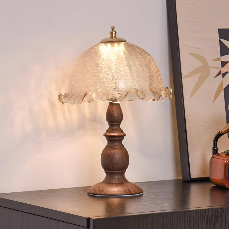 法式复古中古台灯卧室床头灯高级感2025新款美式中式风床头台灯