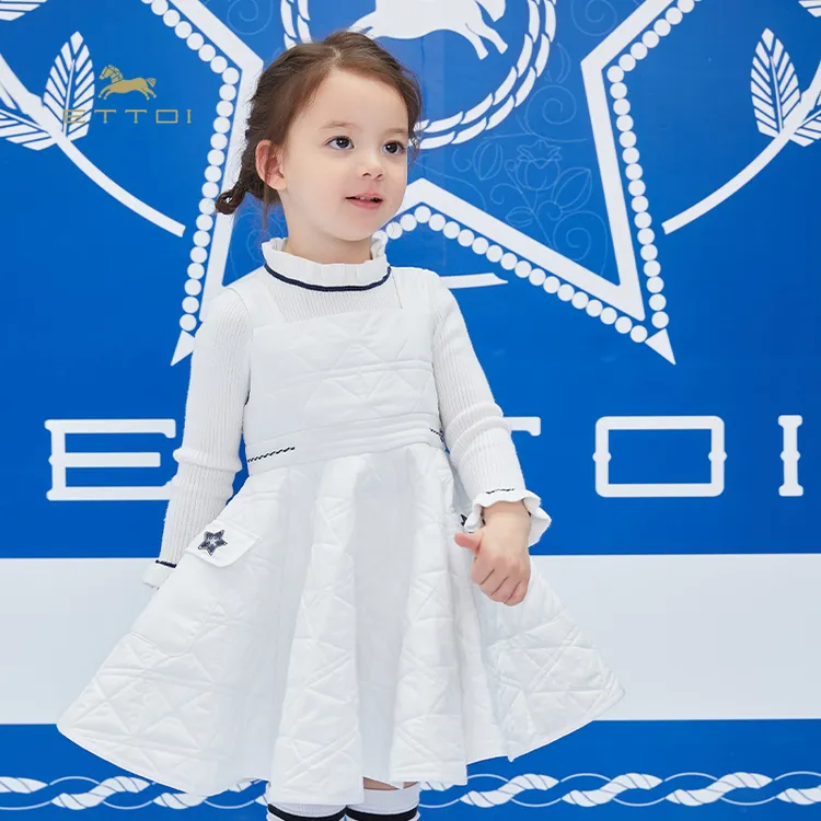 【朗姿集团】ETTOI爱多娃周岁女宝宝礼服时尚甜美儿童衣服背带裙
