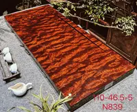 巴花实木茶盘 茶几 110*46.5*5精品大水波纹