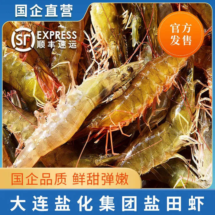 【活虾速冻】【有大有小】3斤复州湾盐田虾(平均25-30只/斤)嫌小勿拍