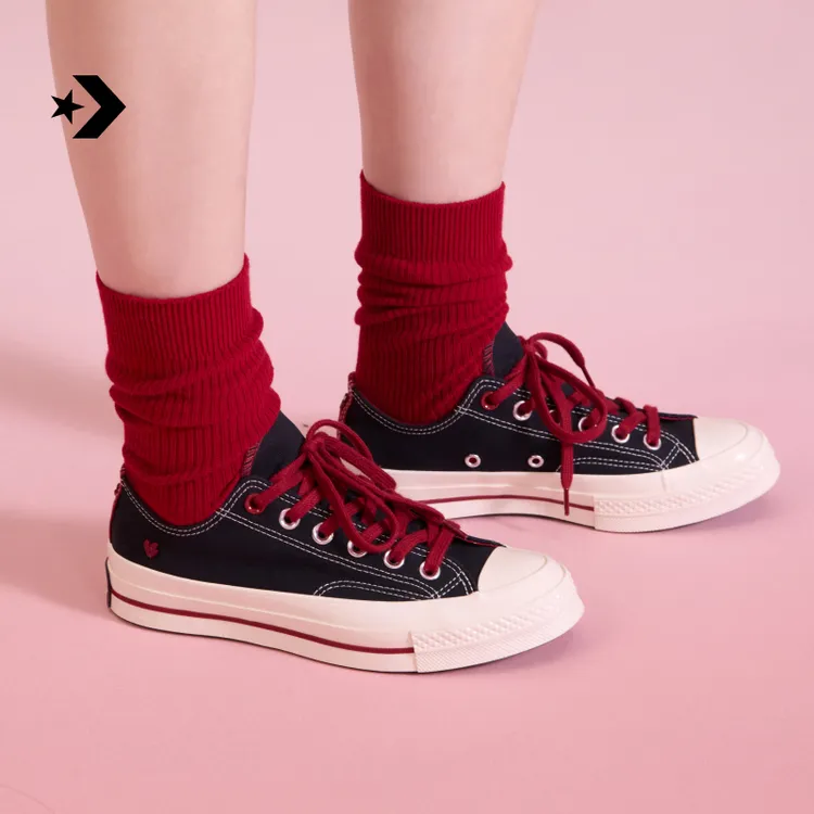 匡威1970S男女双鞋带低帮运动休闲板鞋黑色CONVERSE A16577C