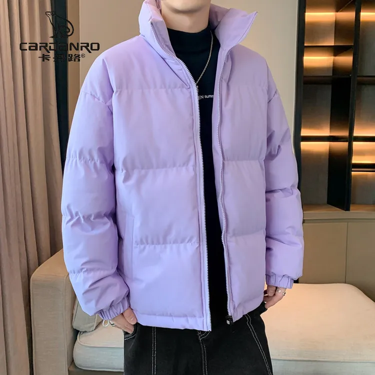 卡丹路短款加厚保暖立领休闲宽松潮流韩版百搭时尚棉衣男装2025年