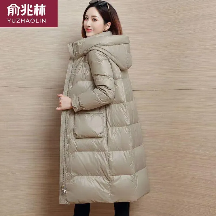 俞兆林羽绒服女中长款连帽宽松2025新款韩版时尚休闲保暖加厚外套