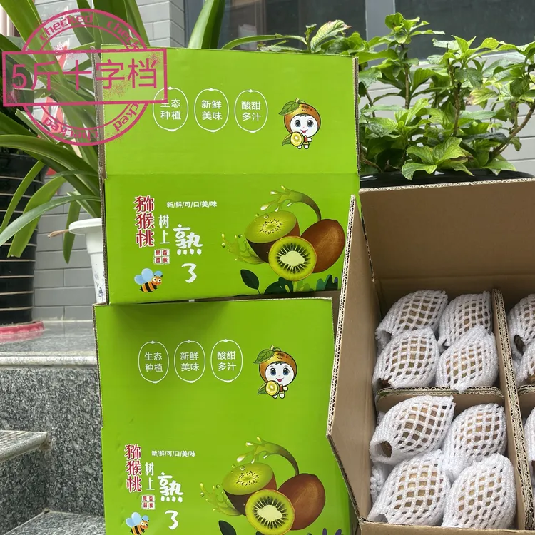 陕西周至翠香绿心猕猴桃(中果)30-35枚装