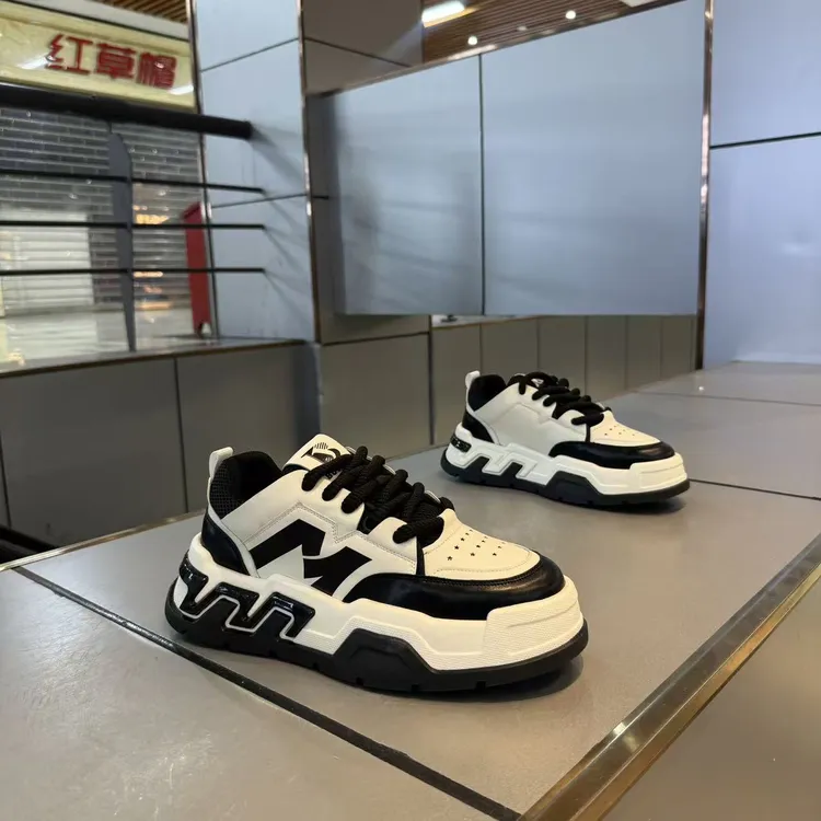 厚底秋季潮流韩版时尚休闲鞋耐磨男士增高鞋子