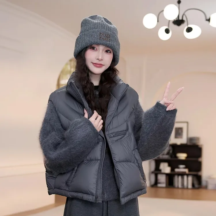 纯色立领羽绒棉服马甲女秋冬2025新款爆款设计感保暖叠穿马夹外套