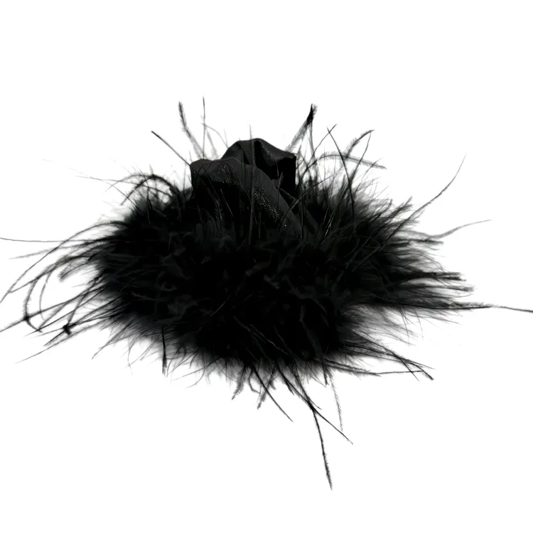 毛绒绒秋冬抓夹发夹少女风千金风优雅法式女