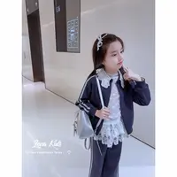 Lenakids【现货】【设计感长裤卫衣套装】超洋气重工女宝套装25081101