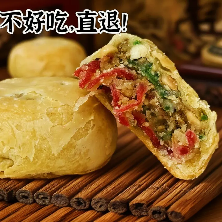纯手工制作苏式酥皮老五仁月饼