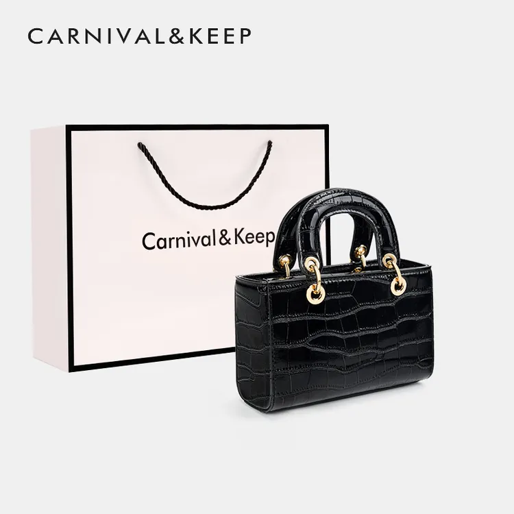 【官方正品CarnivalKeep】斜跨包包女款爆款2025新款戴妃手提包女包