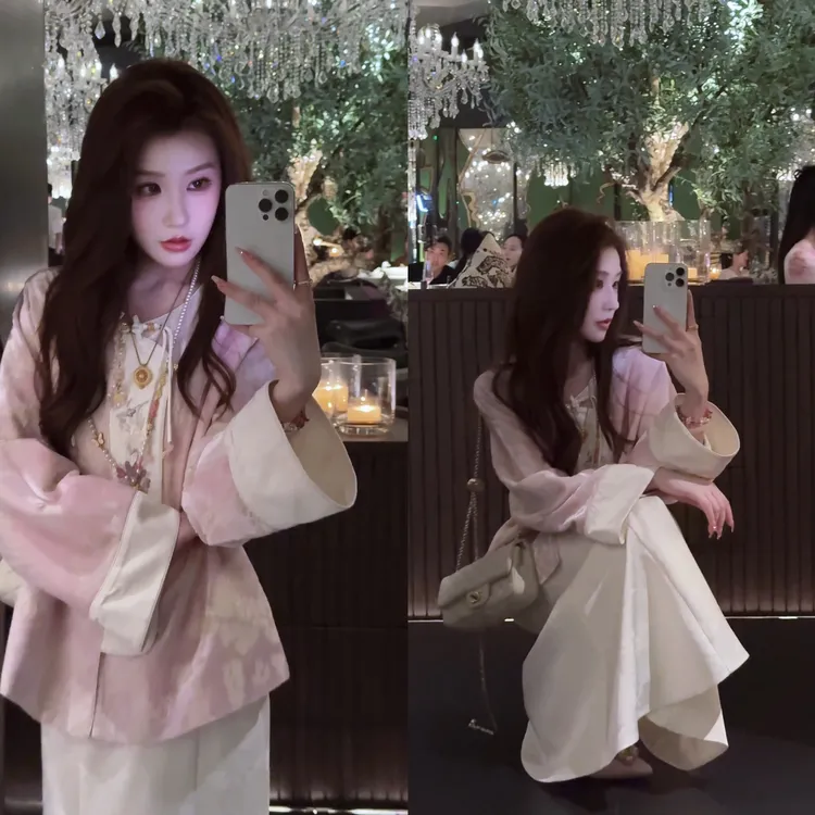 【婷婷】《红昭愿》丝绒烧花独家 特 别面料国风外套套装 TT2SQTH2388