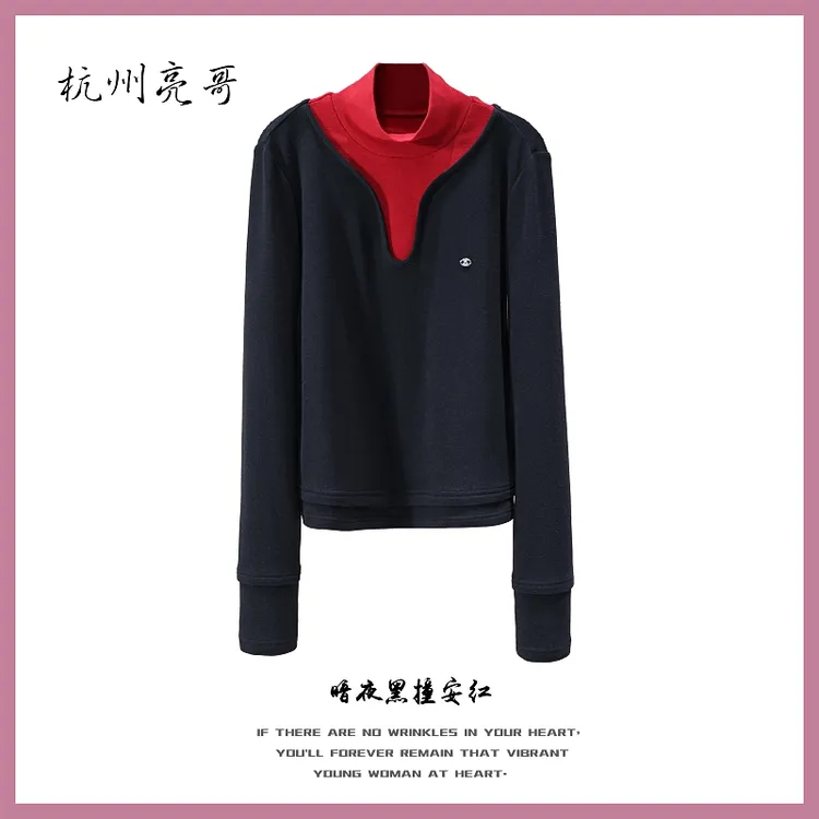 【亮哥欧货女装】冬季高领羊毛加绒《0°C寒冬系列》打底上衣260118