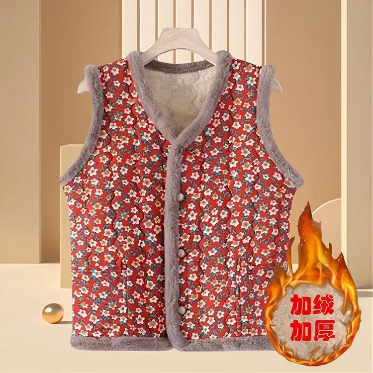 【冬季爆款】马甲中老年小坎肩妈妈流行马甲加绒网红洋气百搭