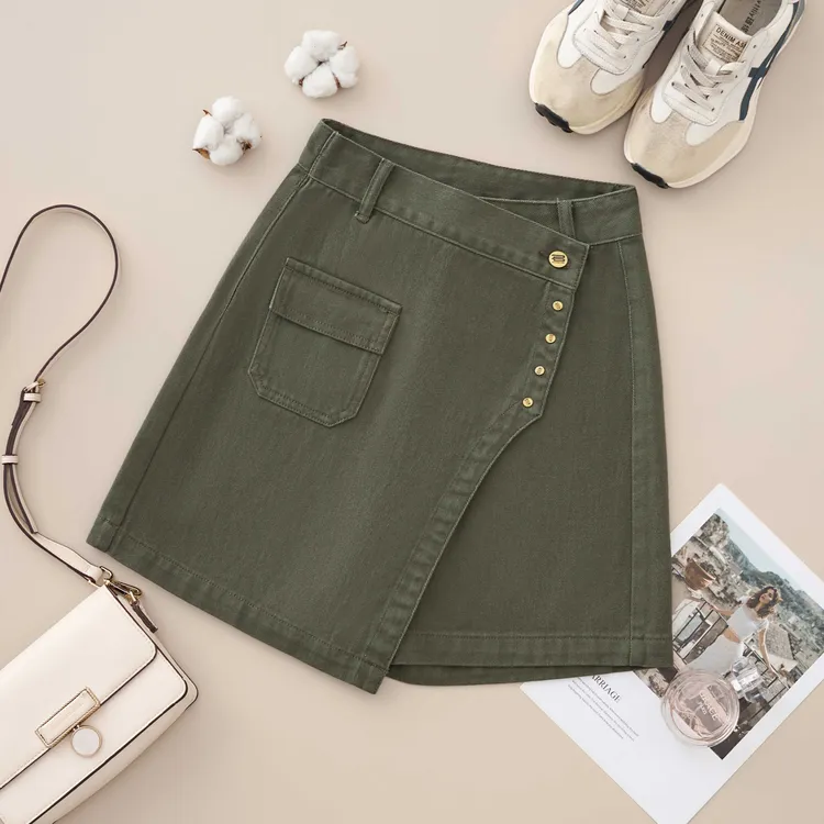 夏季短裤女士薄款大码牛仔短裤百搭直筒时尚欧若新中式