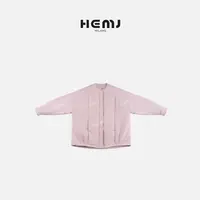 HEMJ 保暖型纯色菱格压褶棉服 MC1D4192