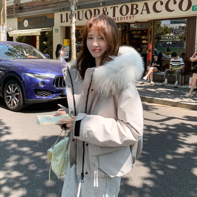 95绒正品2025新款工装羽绒服女款短款小个子冬季派克服冲锋衣爆款