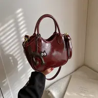 休闲时尚迷你手拎包新款洋气百搭新品质感单肩斜挎水桶包纯色【WL】
