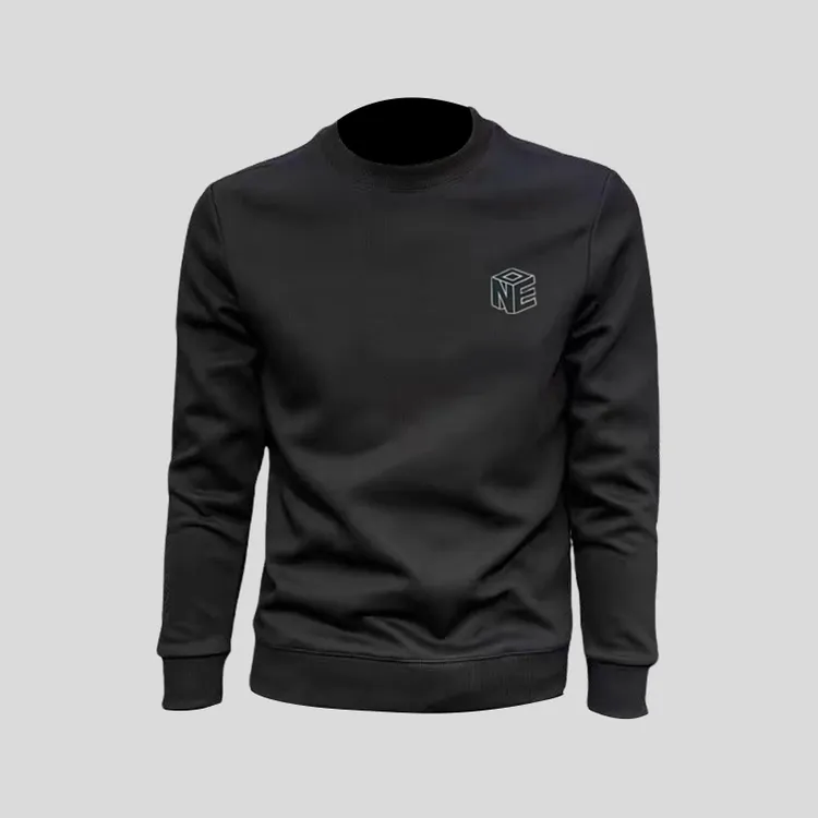 ohmmayby潮流秋冬新款男士圆领卫衣时尚简约百搭修身打底衫潮牌