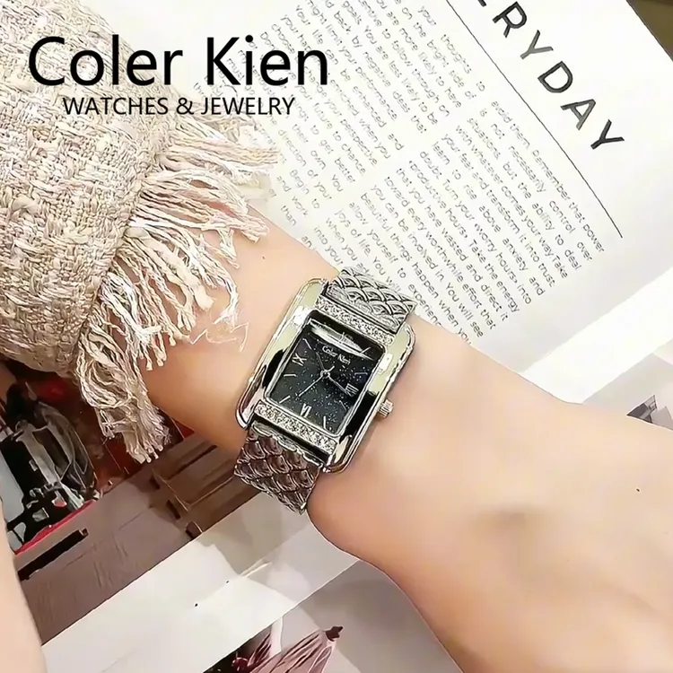 ColerKien【璀璨满天星】送女友送老婆爆款百搭防水方形时尚手表女