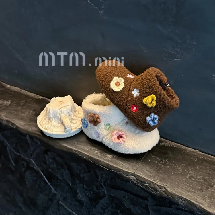 秋冬儿童毛毛鞋女宝宝学步鞋加绒加厚保暖棉鞋软底男童休闲鞋子潮