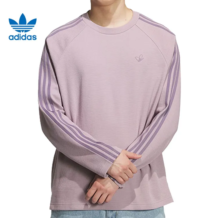 【流光风】adidas阿迪达斯三叶草男子运动休闲长袖T恤KH1176