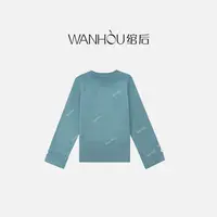 【C3515】绾后-秋季新款时尚圆领简约显瘦长袖套头针织衫SC