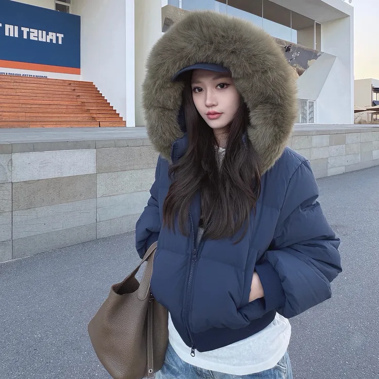 显瘦收腰棉服女2025年冬季新款短款加厚保暖小个子学生棉袄外套潮