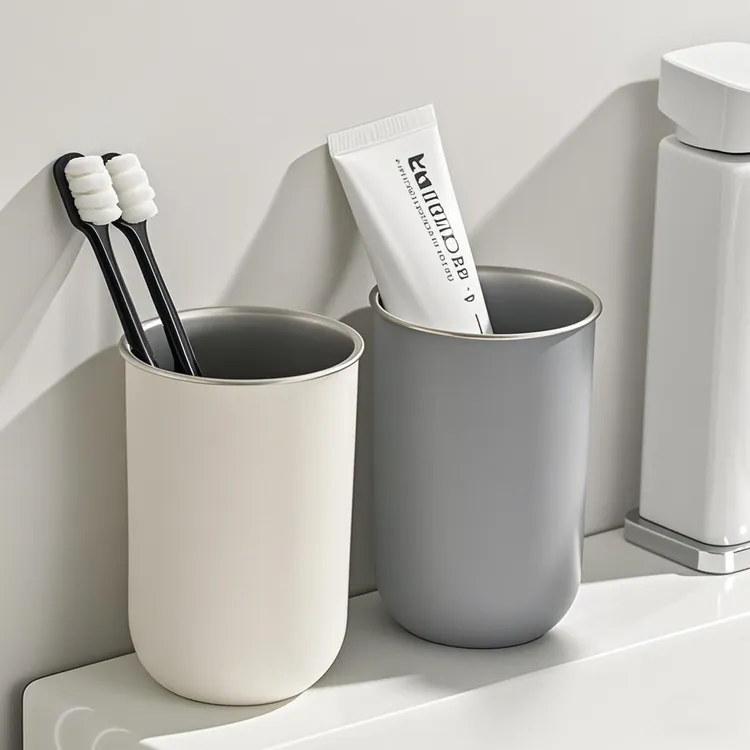 日本不锈钢漱口杯牙杯家用洗漱杯牙刷杯子高级感刷牙杯儿童簌口杯