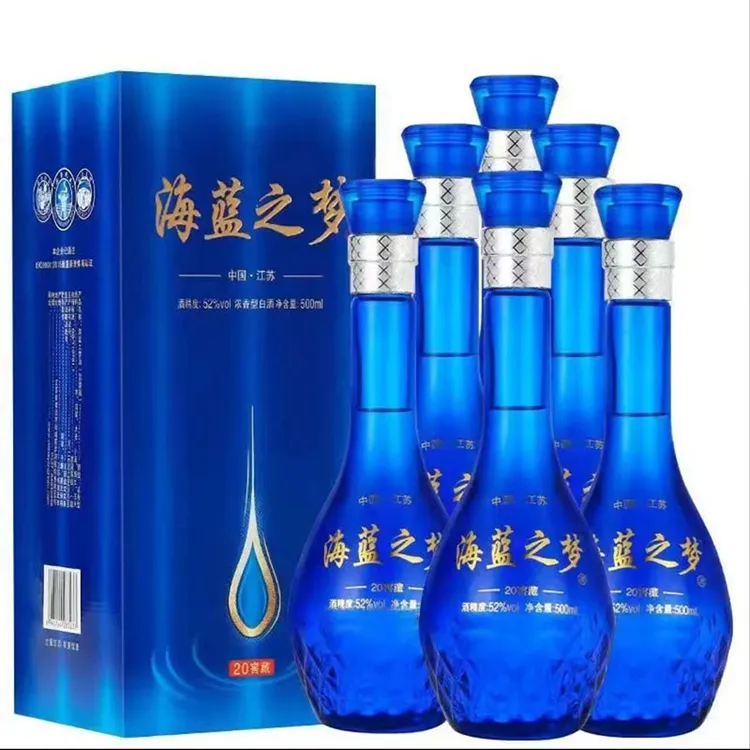 苏格之星海蓝之梦52度浓香型整箱纯粮食白酒 52度500ml*6瓶
