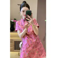 芩雪【豆蔻年华】新中式国风提花旗袍裙连衣裙裙子女
