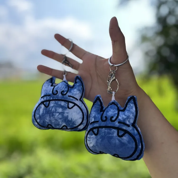 大理丽江钥匙扣蓝染手作包包挂饰送礼物