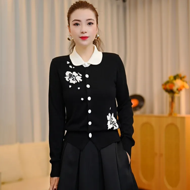 冬季长袖时尚秋冬开衫毛针织衫