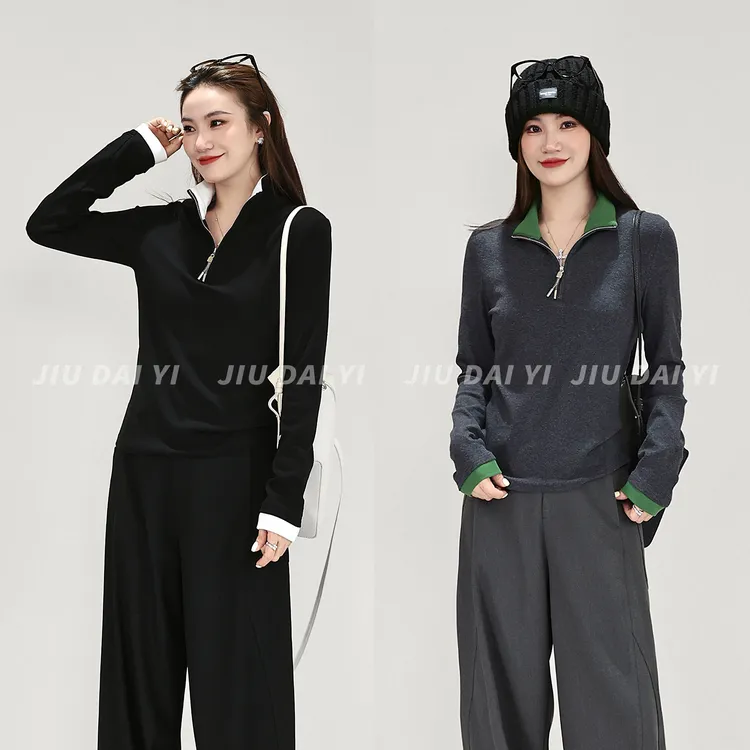 玖黛衣【爱丁堡】秋冬穿搭新款时尚休闲T恤TXP44411