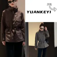YUANKEYI  户外【旅行者】三防腰部可拆卸帽立领夹克风衣外套