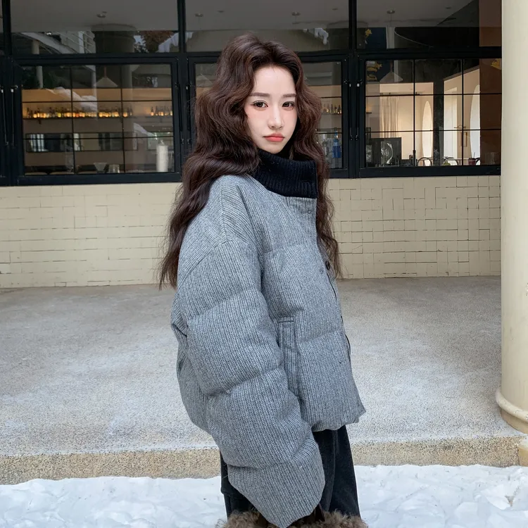 韩系设计感羽绒服女冬季2025年新款超好看小众保暖百搭加厚短外套
