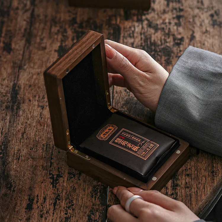 精致实木茶叶包装盒空礼盒一泡宽泡袋便携装岩茶普洱茶通用可定制