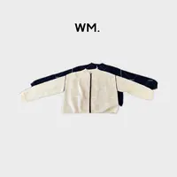 CMZW*小羊羔*小众极简重磅特种织立领拉链毛衣开衫JS-Z-25091401