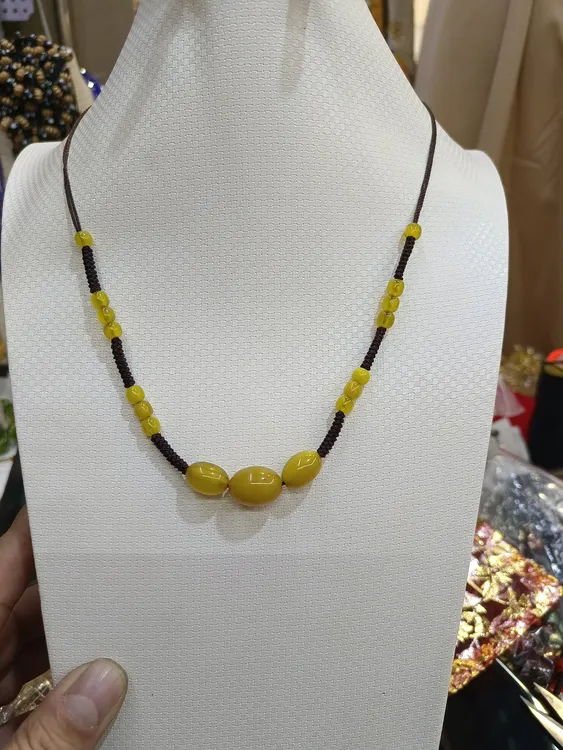 不锈钢树脂项链 非常美丽的珊瑚。