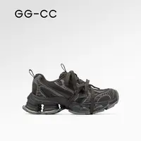 GG-CC【跟高6cm】2025年冬季新款潮流复古捆绑老爹鞋8557