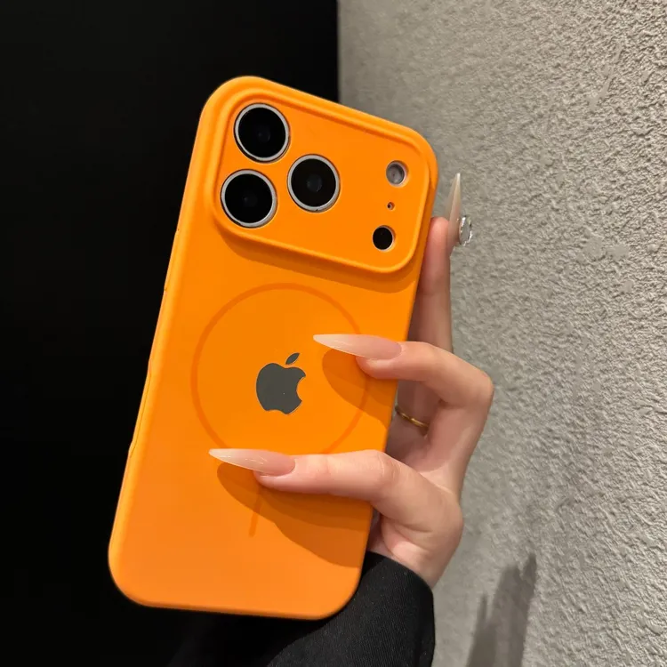 液态细圈磁吸适用苹果17promax手机壳高级iPhone16简约15高级14女