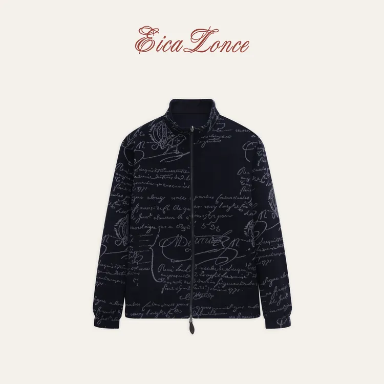 雅心Eicalonc  Bomber双面重磅850g绵羊毛桑蚕丝夹克SN7853