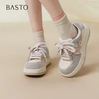 【小铃铛】百思图2025秋季新款板鞋时尚潮流厚底女休闲鞋X1186CM5